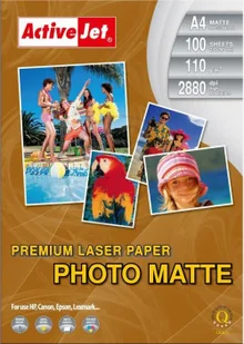ActiveJet Papier fotograficzny matowy P4-110M100L - Papier do drukarek - miniaturka - grafika 2