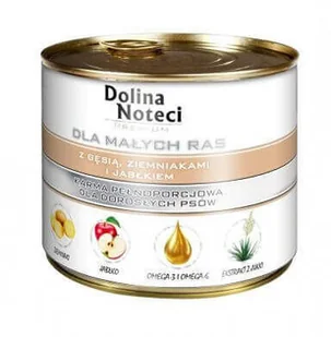 Dolina Noteci Premium Małe Rasy Z Gęsią Ziemniakami I Jabłkiem 185g - Mokra karma dla psów - miniaturka - grafika 2