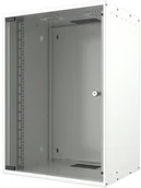 Szafy rack - Mirsan Szafa wisząca 19" 9U 600MM czarna drzwi szklane do samodzielnego montażu) MR.SOH09U60DE.01 - miniaturka - grafika 1