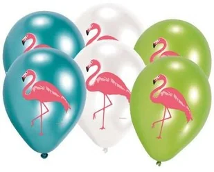 Balony lateksowe Flamingo Paradise op 6szt - Kinder party - miniaturka - grafika 3