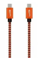 Kable USB - WG Kabel USB-C/USB-C 1m 9766) Pomarańczowy - miniaturka - grafika 1