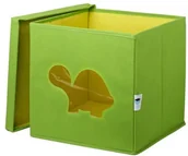 Pudła i pojemniki do przechowywania - STORE.IT Pudełko na zabawki z okienkiem w kształcie żółwia Store.it, 30 x 30 x 30 cm, zielone 750060 - miniaturka - grafika 1