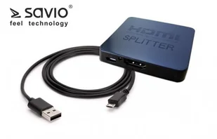 SAVIO Splitter SAVIO CL-93 (HDMI, Micro USB; 2x HDMI) CL-93 - Rozgałęźniki i multiswitche do TV-SAT - miniaturka - grafika 6