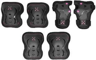 Nils EXTREME Zestaw ochraniaczy EXTREME H320 rozmiar M) Czarno-różowy - Ochraniacze - miniaturka - grafika 7