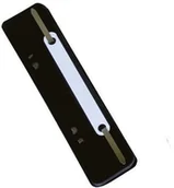 Pudła i kartony archiwizacyjne - Donau Wąsy skoroszytowe PP, z metalową blaszką, 25szt., czarne 7792925F-01 - miniaturka - grafika 1