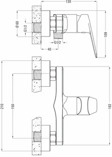 Deante JASMIN natryskowa czarna BGJ N40M - Baterie wannowe i prysznicowe - miniaturka - grafika 3
