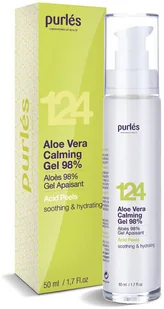 Purles 124 Aloe Vera Calming Gel 98% Kojący żel aloesowy 50 ml - Kremy do twarzy - miniaturka - grafika 2