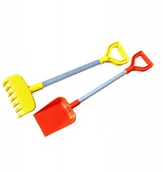 Zabawki do piasku - Łopatka I Grabki Mega Duże Aluminiowy Trzonek - miniaturka - grafika 1