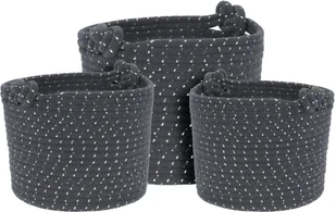 Kosz Pojemnik Worek Na Zabawki Rope Szare Zestaw - Pojemniki na zabawki - miniaturka - grafika 2