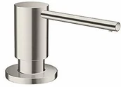 Mydelniczki i dozowniki mydła - Hansgrohe hansgrohe dozownik płynu do mycia naczyń/balsamu akcesoria kuchenne (akcesoria, okrągłe) wykończenie ze stali nierdzewnej - miniaturka - grafika 1