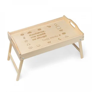 Murrano Personalizowany Stolik do Laptopa STL-NAT-024 - Ławy i stoliki kawowe - miniaturka - grafika 4