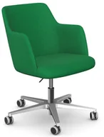 Fotele i krzesła biurowe - Intarseating Fotel gabinetowy NOMA podstawa chrom, z podłokietnikami KB-NOMA-TT-420-01 - miniaturka - grafika 1