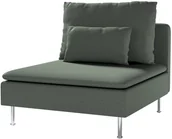 Pokrowce na meble - Dekoria pl pl Pokrowiec na moduł Söderhamn 1-osobowy ciemno szara bukla 93 x 99 x 83 cm Teddy 1007-702-83 - miniaturka - grafika 1