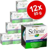 Mokra karma dla kotów - Schesir Korzystny pakiet Kitten dla kociąt, 12 x 85 g - Tuńczyk z aloesem - miniaturka - grafika 1