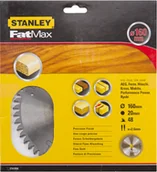 Tarcze do pił - Stanley Piła tarczowa z węglikiem TCT/HM FATMAX 160x20mm 48zębów STA15535 STA15535 - miniaturka - grafika 1