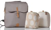 Torby i organizery dla mam - PacaPod Plecak do przewijania HASTINGS szaro brązowy - miniaturka - grafika 1