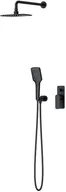 Baterie podtynkowe - Cersanit Cersanit LARGA Zestaw podtynkowy z baterią wannowo-natryskową czarny S952-031 - miniaturka - grafika 1