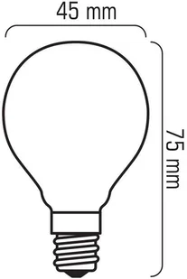 LEDlumen Żarówka LED COS CCD WW G45-G, E14, 4 W, barwa biała ciepła - Żarówki LED - miniaturka - grafika 7