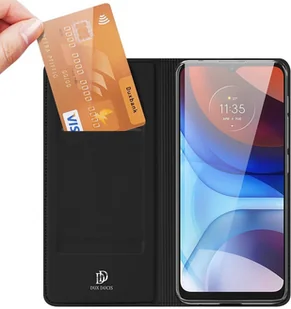 Etui z klapką Dux Ducis Skin Pro do Motorola Moto E7 Power / E7i Power czarny - Etui i futerały do telefonów - miniaturka - grafika 2