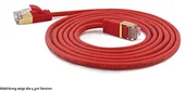 Kable miedziane - wantecWire bardzo cienki kabel krosowy Cat.7 kabel, Cat.6 wtyk SSTP ekranowany, czerwony 7159 - miniaturka - grafika 1