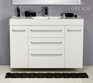 Szafki łazienkowe - Szafka z umywalką dolomitową 120/50/C3 seria Fokus B FKS-B-U120/50/C3 - miniaturka - grafika 1