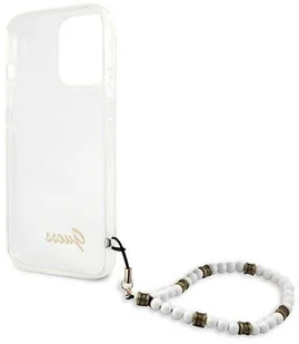 Guess GUHCP13LKPSWH iPhone 13 Pro / 13 6,1" Transparent hardcase White Pearl GUE001787-0 - Etui i futerały do telefonów - miniaturka - grafika 9