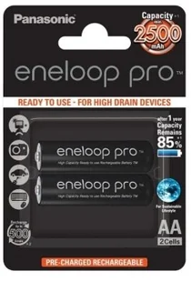 Panasonic Eneloop Pro BK-3HCDE/2BE AA 2500mAh 2szt (156615) - Ładowarki i akumulatory - miniaturka - grafika 5