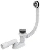 Syfony - Alca PLAST Alcaplast Syfon wannowy korek CLIK/CLAK chrom długość 80 cm) A505CRM-80 ! - miniaturka - grafika 1