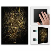 Plakaty - Pix4home Plakat metalowy Mapa City Lights Rzym L POS-L-03522 - miniaturka - grafika 1