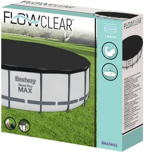 Bestway Pokrywa na basen Flowclear Fast Set, 555 cm vidaXL - Akcesoria do basenów - miniaturka - grafika 2