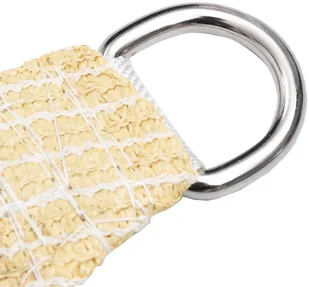 vidaXL Żagiel przeciwsłoneczny, 160 g/m, beżowy, 3x3x3 m, HDPE vidaXL - Parasole ogrodowe - miniaturka - grafika 4