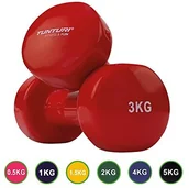 Hantle i ciężarki - Tunturi Vinyl hantle 0,5 - 5,0 kg, 3 kg 14TUSFU111 - miniaturka - grafika 1