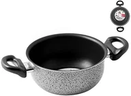 Rondle - Home Salt peper rondel z 2 uchwytami, powłoką zapobiegającą przywieraniu, 24 cm, aluminium, szary/czarny - miniaturka - grafika 1