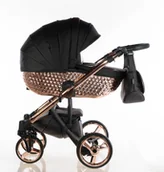 Wózki dziecięce - Kajtex Magnum GT - kol. Czarno - Miedziany - 3w1 - Wózek dziecięcy - miniaturka - grafika 1