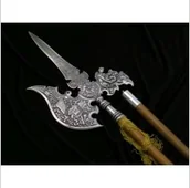 Repliki - broń - WSPANIAŁA BOGATO ZDOBIONA HALABARDA 603 - miniaturka - grafika 1