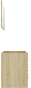 VidaXL Lumarko 2-częściowy zestaw mebli łazienkowych, dąb sonoma, płyta! 804848 VidaXL - Meble łazienkowe - miniaturka - grafika 7