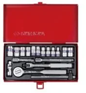 KING TONY Zestaw nasadek 2518MR, 1/4'', 6/8-kątne, 4-12 mm - Zestawy narzędziowe - miniaturka - grafika 2