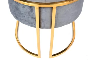 Fotel biurowy, krzesło biurowe King Home Fotel CHLOE VELVET ciemny szary welur chrom podstawa złota MSE011000303.V23 - Fotele i krzesła biurowe - miniaturka - grafika 8