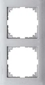 Wyłączniki światła i elektryczne - Merten M-Pure ramek, 2-krotnie, aluminium, meg4020 3660 - miniaturka - grafika 1