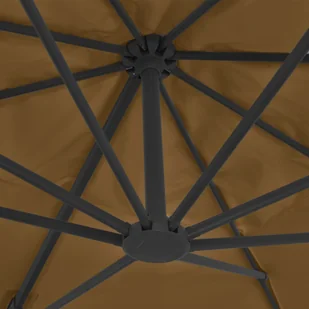 vidaXL Parasol ogrodowy z przenośną podstawą, taupe - Parasole ogrodowe - miniaturka - grafika 3
