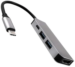 JCPAL JCPAL Linx 4-in-1 USB-C HUB / 4K HDMI / USB-C(PD) / 2xUSB / Gray (szary) JCP6189 - Adaptery i przejściówki - miniaturka - grafika 4