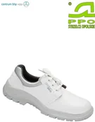 Obuwie robocze - PPO Strzelce Opolskie PÓŁBUTY BEZPIECZNE Z METALOWYM PODNOSKIEM, BIAŁE MODEL 204, PN-EN ISO 20345, S2, SRC - miniaturka - grafika 1