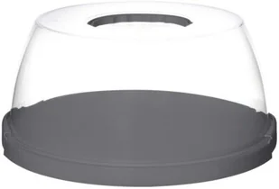 Plast Team POLAND SP. Z O.O. Pojemnik Na Ciasto Z Rączką Szary 1865 TEA000411 - Pojemniki kuchenne - miniaturka - grafika 2