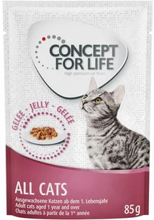 Concept for Life Concept for Life All Cats w galarecie - 12 x 85 g - Mokra karma dla kotów Concept for Life Concept for Life All Cats w galarecie - 12 x 85 g - Mokra karma dla kotów - miniaturka - grafika 2