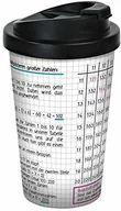Kubki termiczne - infinite by GEDA LABELS (INFKH) 12443 Szkoła Mathe duża 1x1 kawa do go, kubek termiczny, kubek wielorazowy, PP, biały/czarny - miniaturka - grafika 1