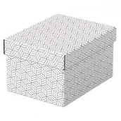 Pudła i pojemniki do przechowywania - Pudełko ozdobne tektura z recyklingu ESSELTE 200x150x255mm białe 3szt. /628280/ !dostępność 04-10-2021! ES1574-10 - miniaturka - grafika 1