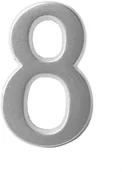 Numery na dom - Sartpol OBI Cyfra 8 samoprzylepna 5 cm satyna - miniaturka - grafika 1