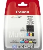 Canon CLI 551CMYBK Multipack + papier fotograficzny 50x PP 201 6508B005) kolor - Akcesoria fotograficzne - miniaturka - grafika 2
