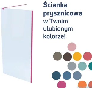 Massi Fix Gold 110x195 cm kabina Walk In przejrzyste MSKP-FA1021-110-G - Kabiny prysznicowe - miniaturka - grafika 8