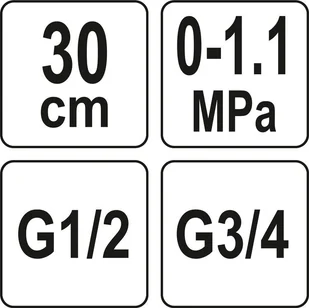 YATO ZESTAW DO KONTROLI CISNIENIA INSTAL WOD - Węże ogrodowe i zraszacze - miniaturka - grafika 4